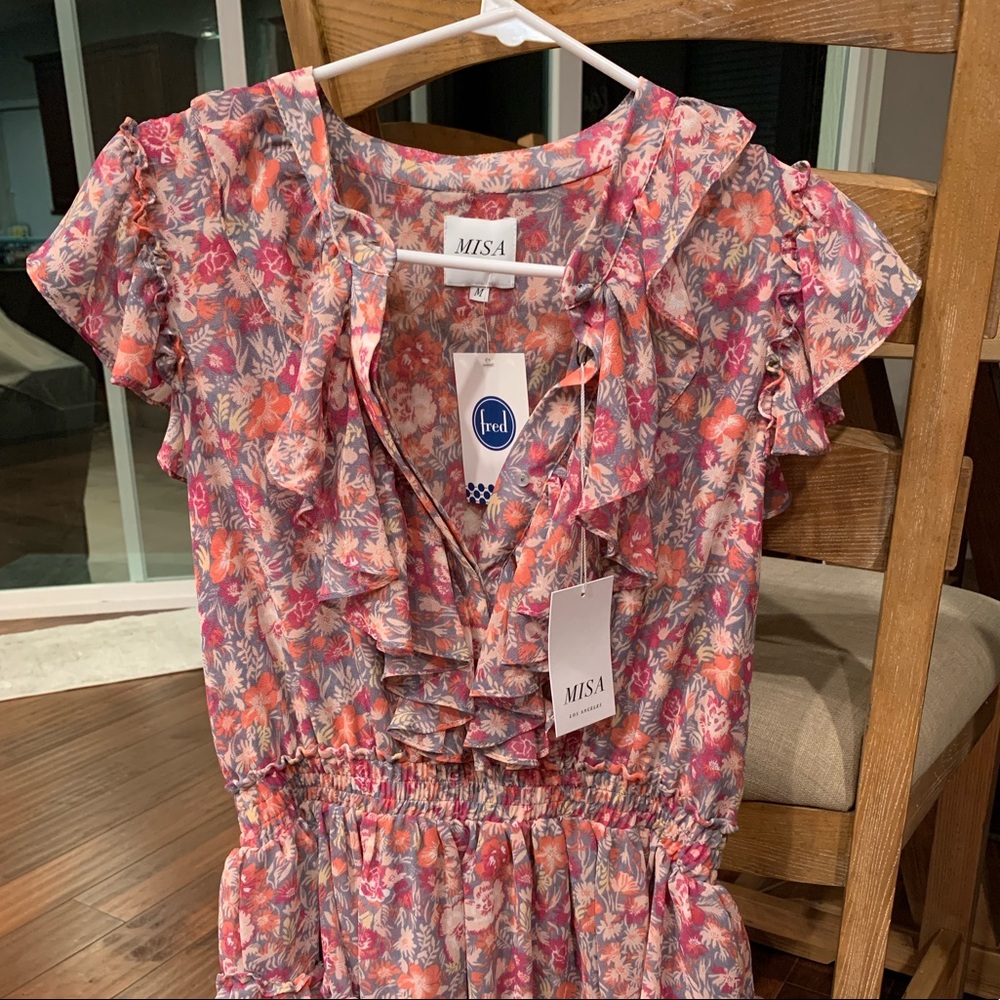 NWT Misa Marnie Dress pink floral
